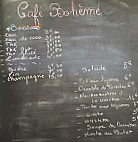 Cafe Boheme menu