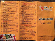 Malaya Corner menu