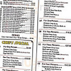 Golden River Chinese menu