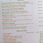 Peppercorn Thai Restaurant menu