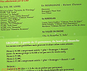 Le Saint Ursin menu