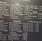 Crep'n Snack menu