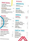 Koko Cantine menu