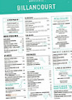 Brasserie Billancourt menu