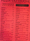 Pizza du Duche menu