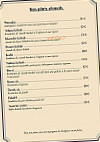 Restaurant Sultan menu