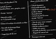 Le Petit Bouchon menu