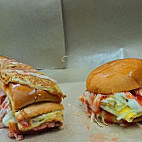 Burger Roti John Labu Labi food