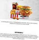 Kfc Drive menu