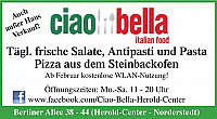 Bella Italia menu