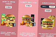 Speed Burger menu