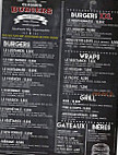 Classics Burgers menu