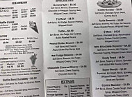 Ice Cream Bandits menu