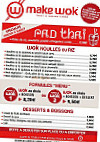 MAKE WOK menu