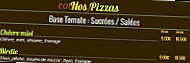 Pizzas Tentations menu