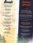 Driftwood Grill menu