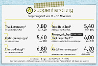 Suppenhandlung menu