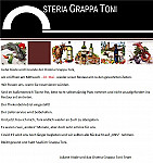 Osteria Grappa Toni menu