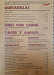 Chico's Restaurant Bar menu