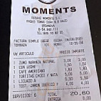 Moments menu