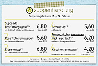 Suppenhandlung menu