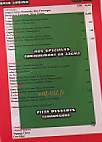 La Casa Theo menu