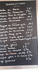 Le Perousin menu