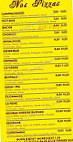 Pizzeria Du Printemps menu