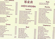 Choi's Kitchen menu