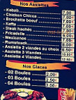 Ch'ti Kebab menu