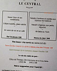 Le Central menu