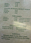 Road Runner Drive-in menu