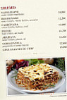 Pizzarelli menu