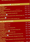 Le Palais des Pizzas menu