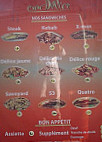 Mac Delice menu