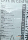 Cafe Du Centre menu