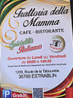 Trattoria Della Mamma menu