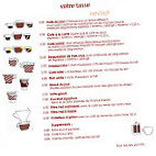 La Caféothèque menu