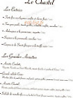 Le Chastel menu