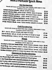 Scotty's Parkside Cafe menu