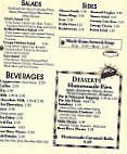 The Cornfield Cafe menu