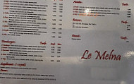 Le Melna menu