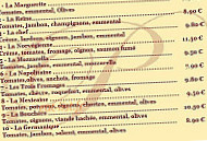 Le Plazza menu