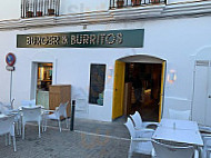 Organic Burguer And Burritos inside