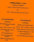 Le Troubadour menu