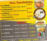 La Case à Crêpes menu