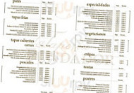 La Taperia Fundador menu