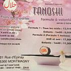 Tanoshi menu