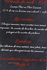 Aux Petits Oignons menu