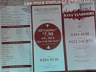 Pan India menu